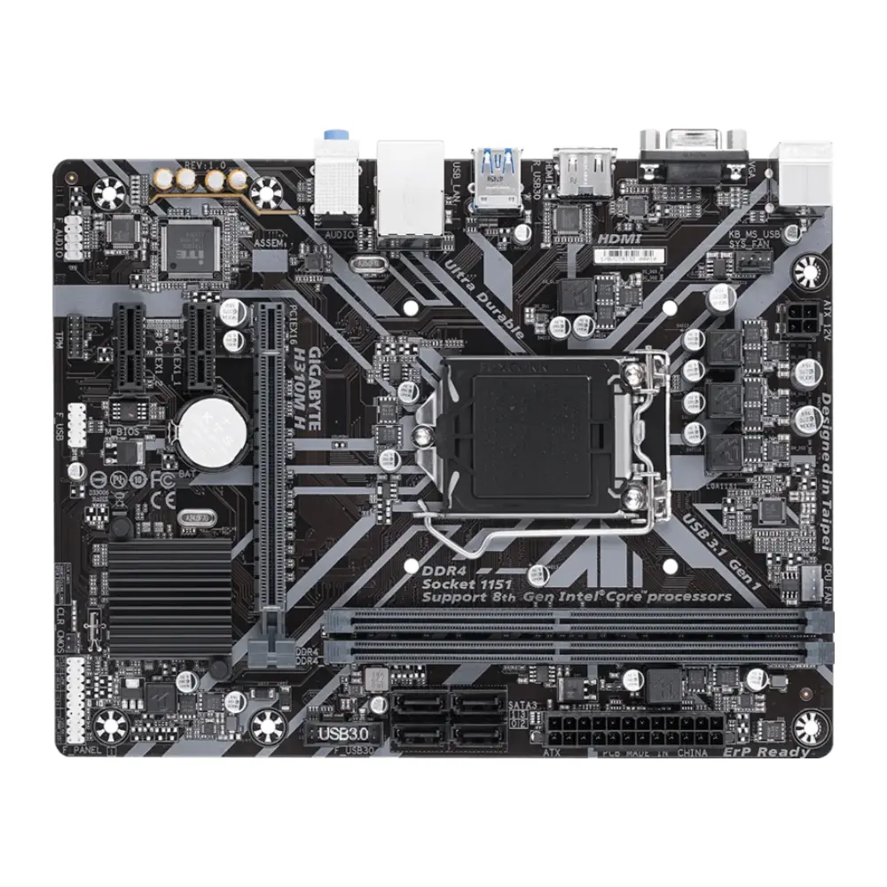Gigabyte Motherboard H310M H DDR4 For Intel 8th | 9th Gen view 4